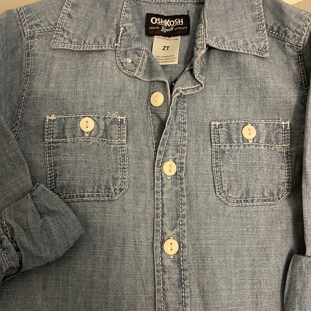 Denim button up - Picture 2 of 3